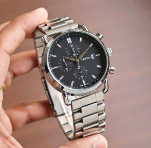 Men's Fossil Watch Communtor Black