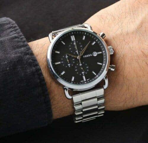 Men's Fossil Watch Communtor Black