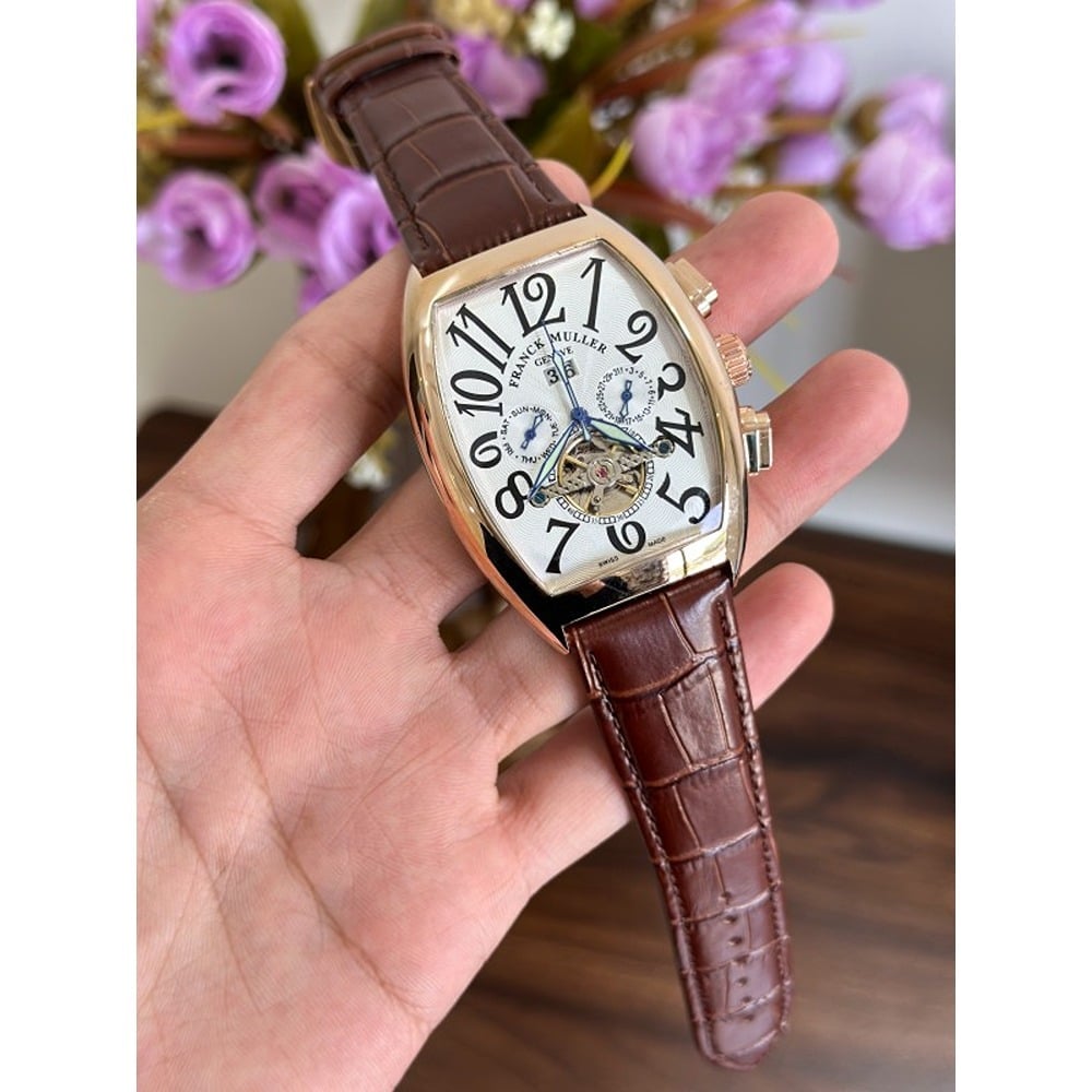 Franck Muller Watch Gold Brown AAA Automatic