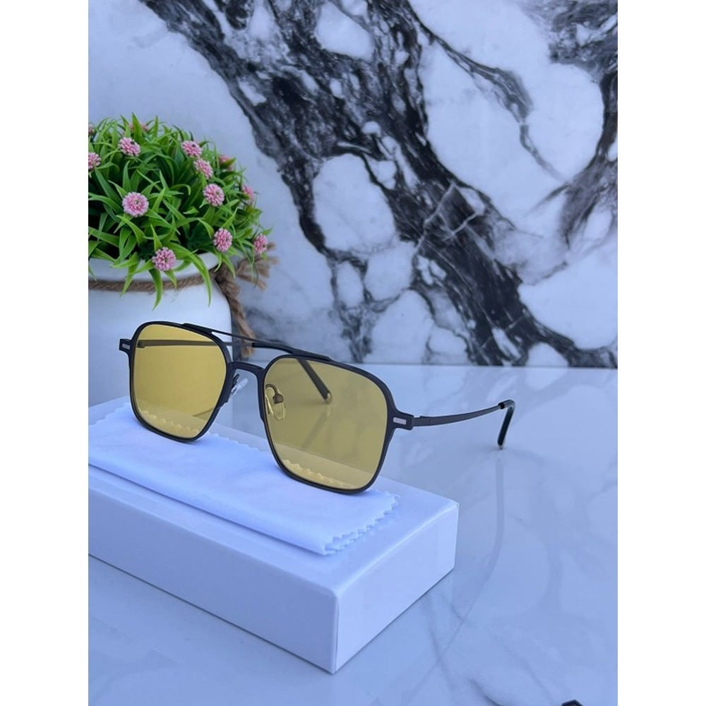 Gun Black Metal Attachment Sunglasses For Men
