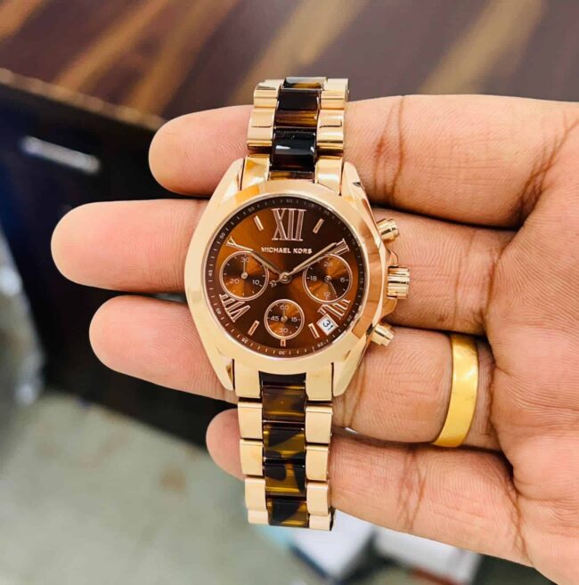 Michael Kors Bradshaw Chronograph Tortoise Shel