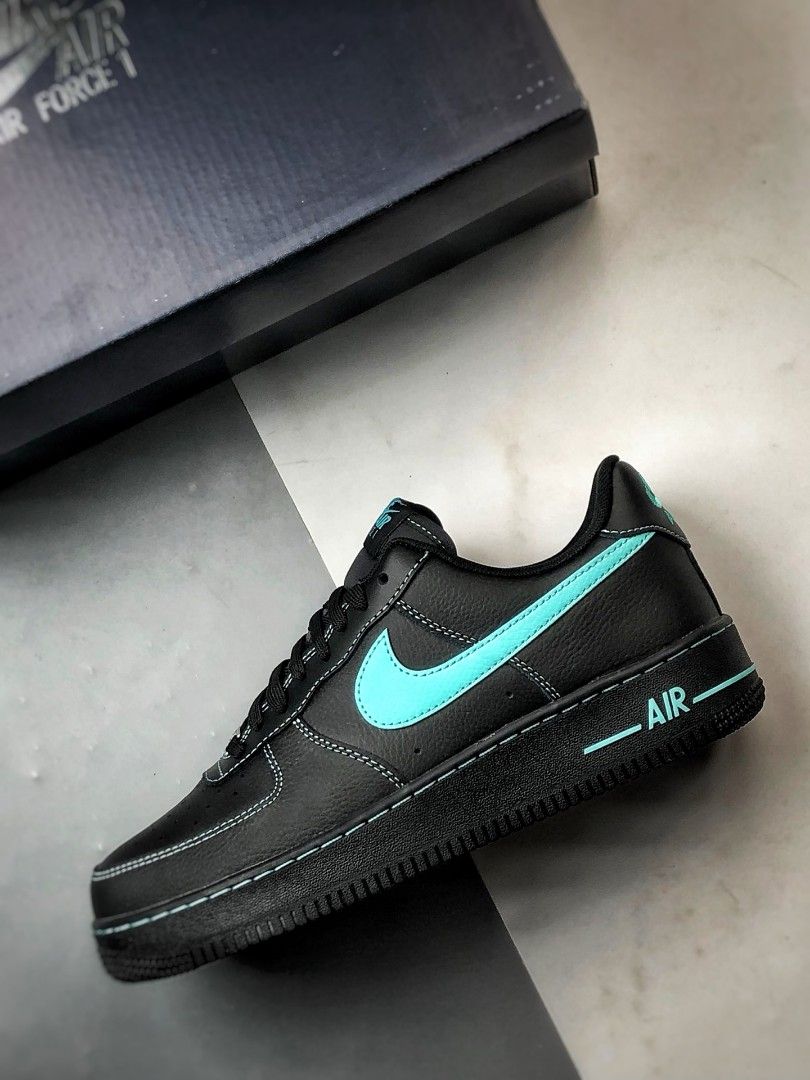 Airforce 1 Cyan Sneakers