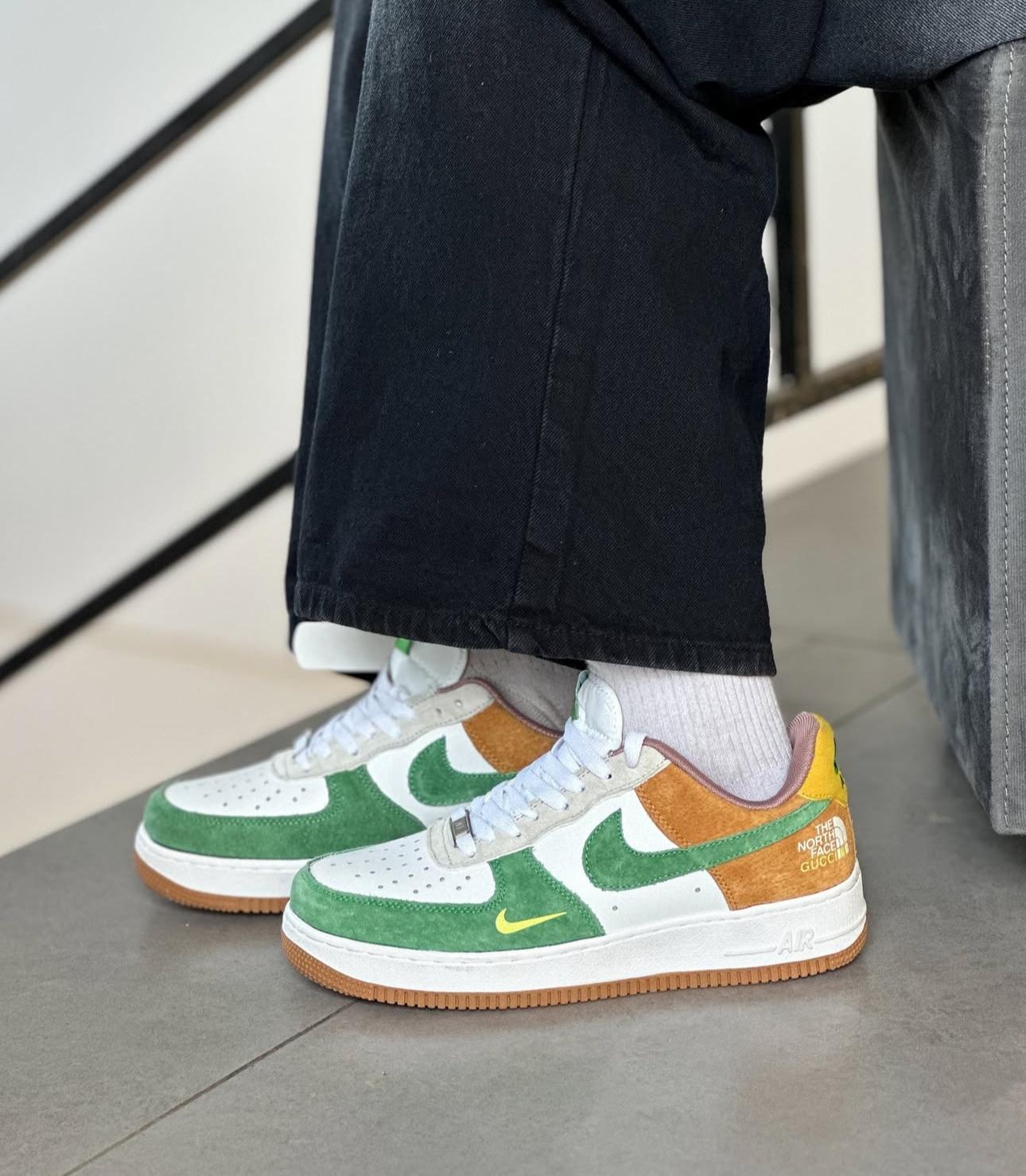 Airforce 1 North Face Green Sneakers