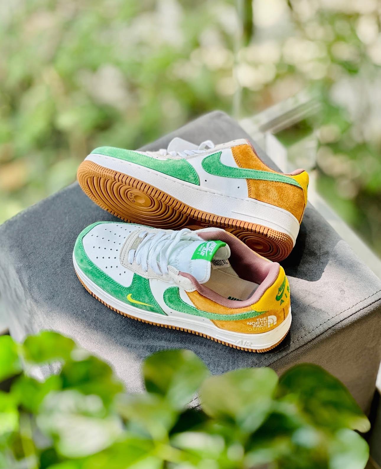 Airforce 1 North Face Green Sneakers