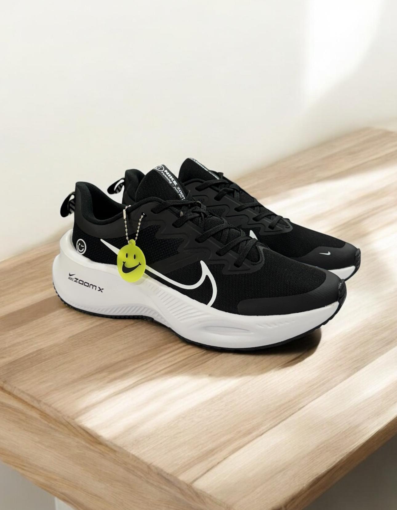 ZoomX Smile Black White Running Shoes