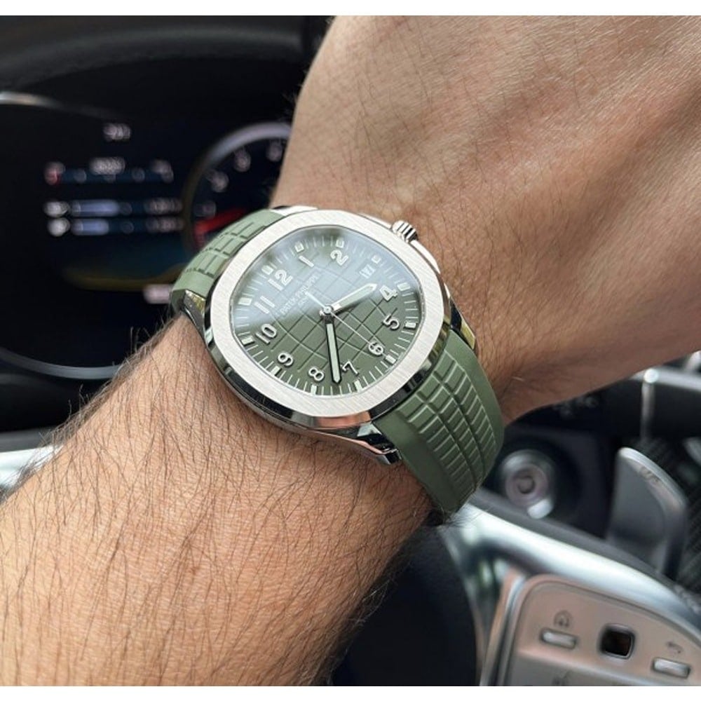 Patek Philippe Watch Aquanot Silver Green AAA Automatic