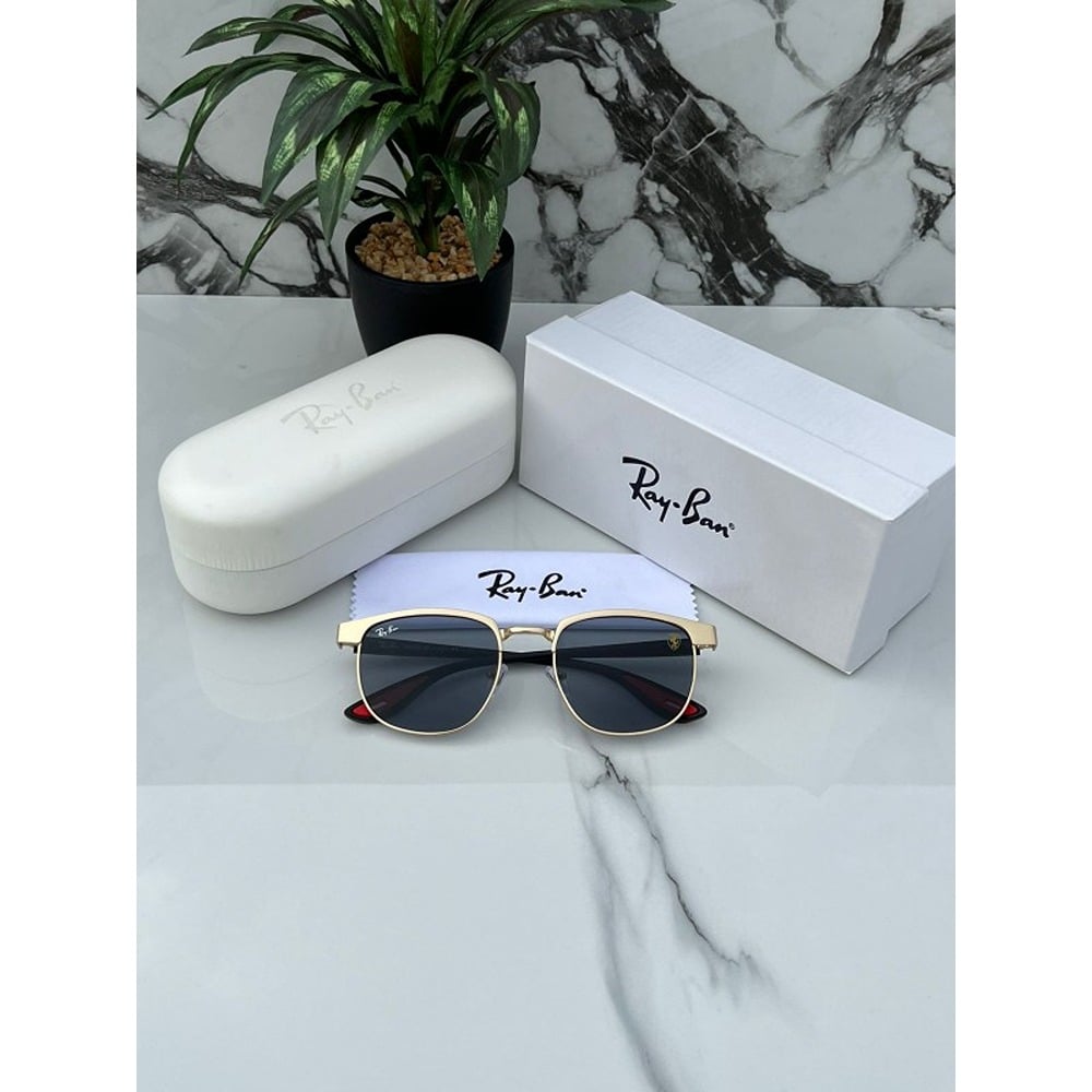 Rayban Gold Black Sunglasses