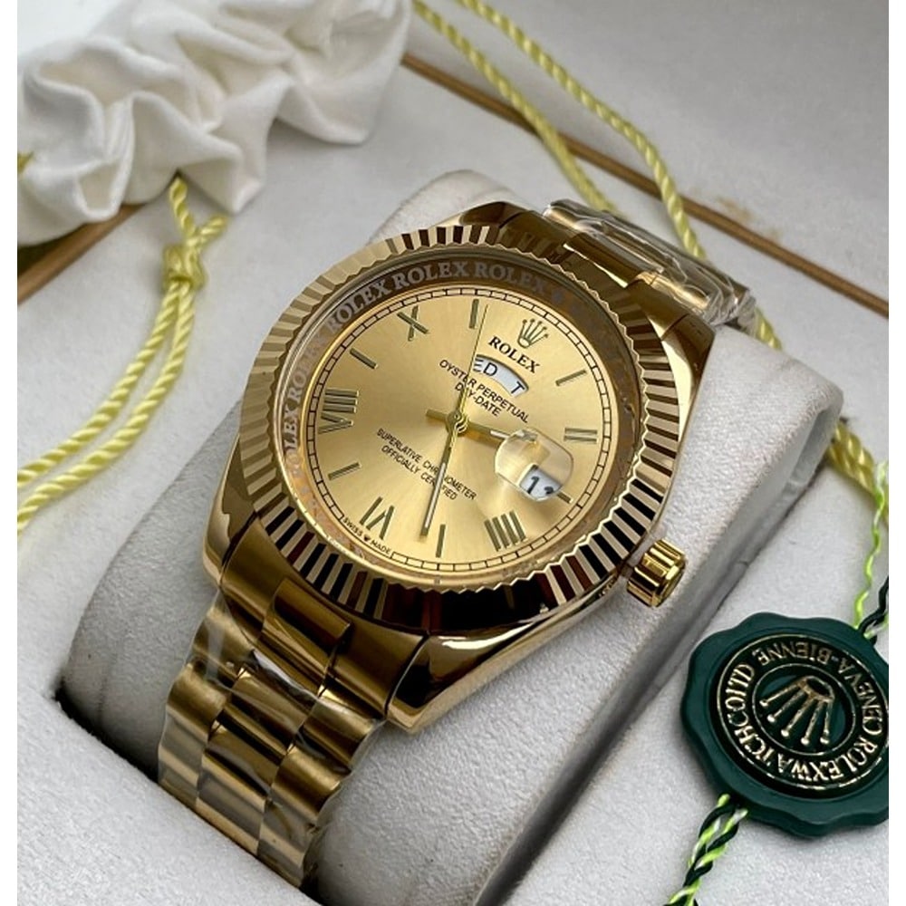 Rolex Watch : Oyster perpetual Day Date Quartz Men's Watch