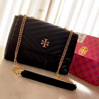 Women's Tory Burch Kia Chevron Large Size Sling bag