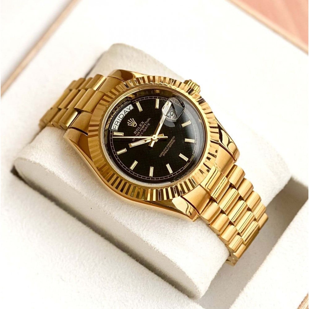 Premium Special Men's Golden Bezel Watch » Mega Fashion