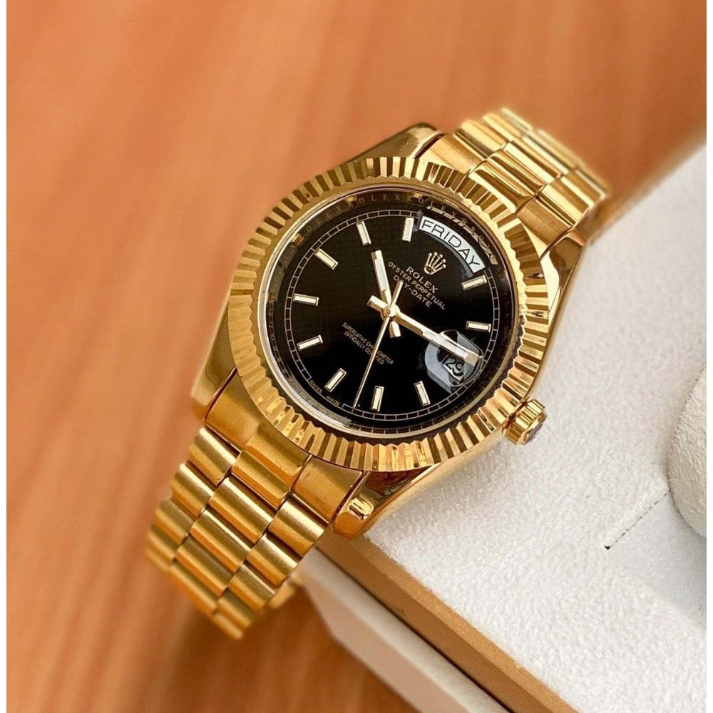 Premium Special Men's Golden Bezel Watch » Mega Fashion
