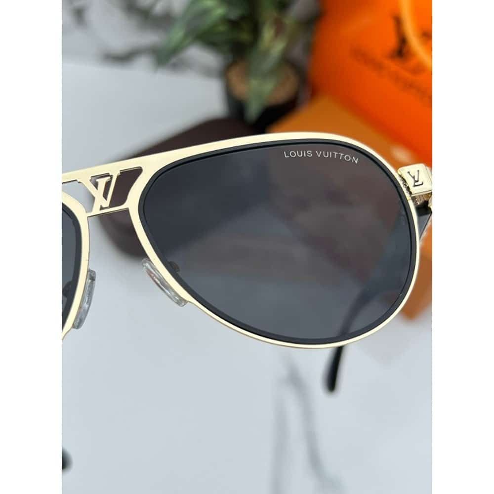 Louis Vuitton Sunglasses Gold Black