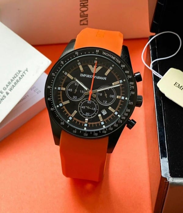 Tachymeter Emporio Armani Watch For Men
