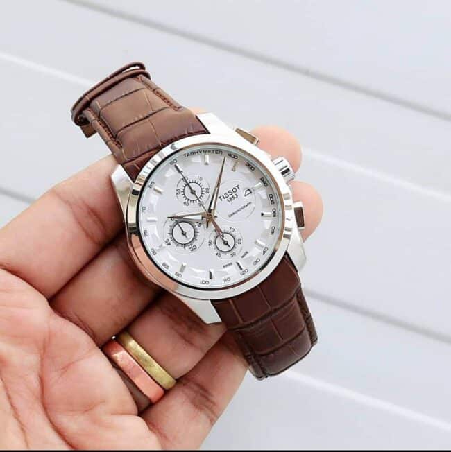 Tissot 1853 Couturier Silver Brown Watch