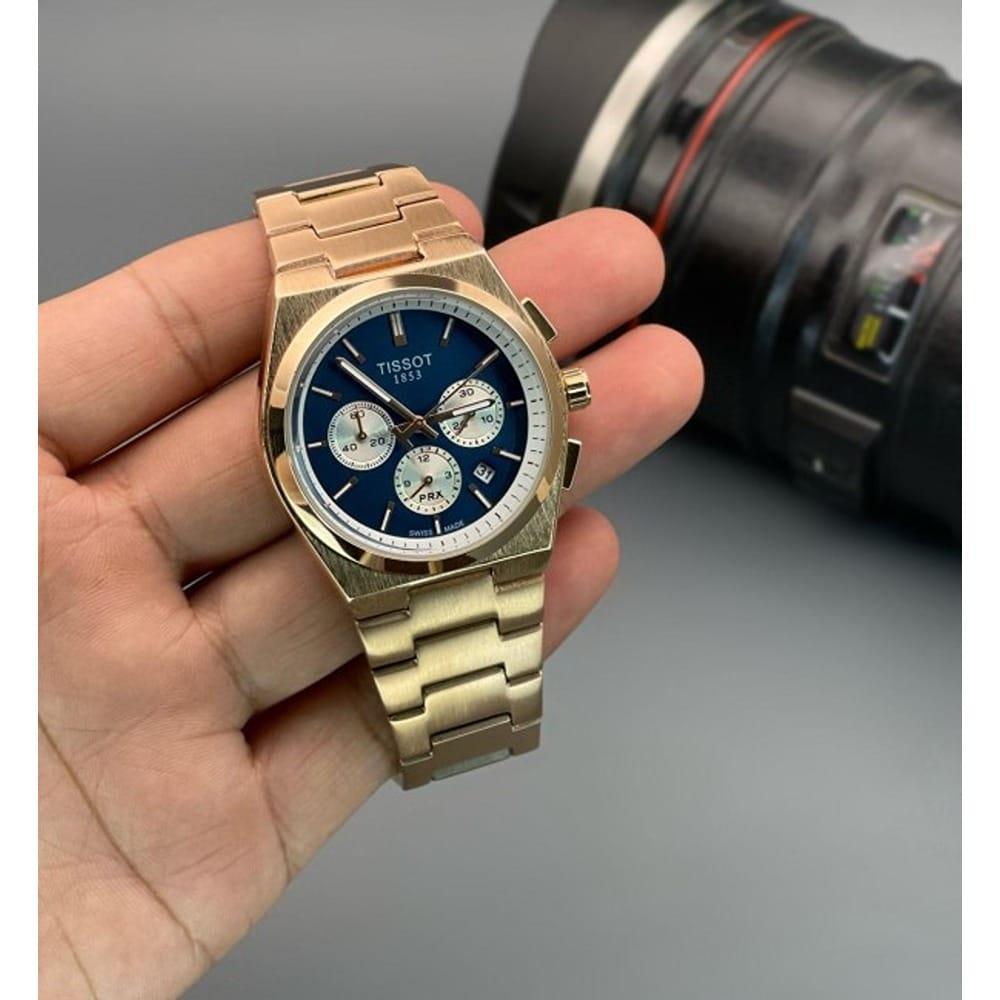 Tissot Watch For Men Rose Gold Blue