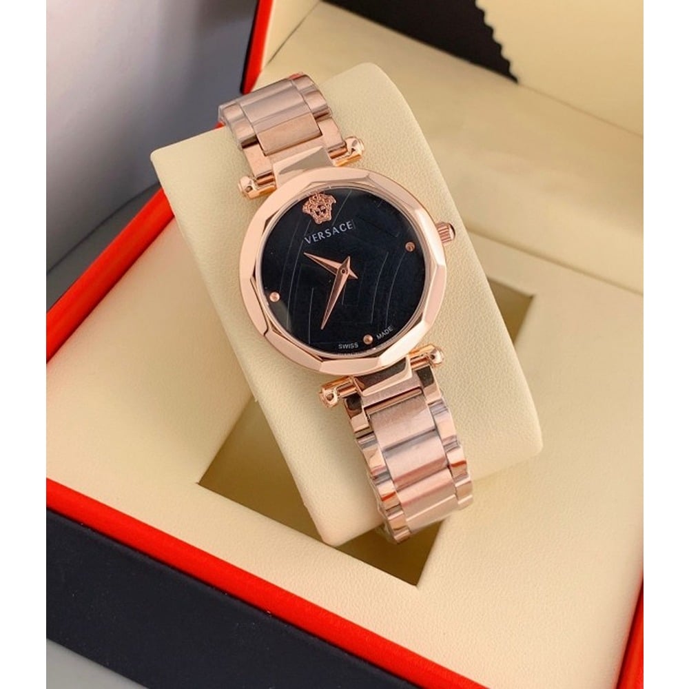 Versace Watch Rose Gold Chain