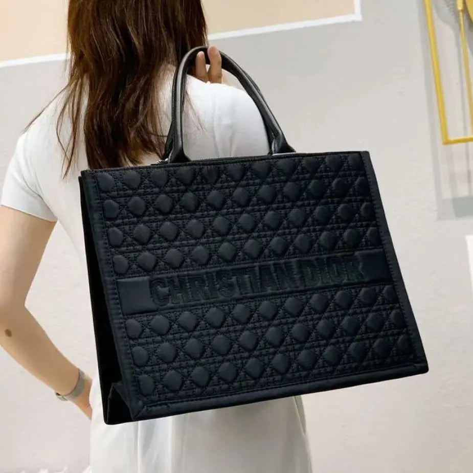 Mega Fasion Black Matte Finish Tote