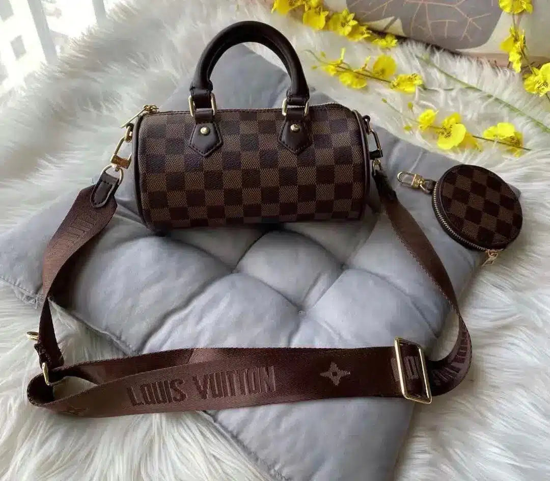Vuitton Coffee Grid Empreinte Papillon Bb Carryall Bag
