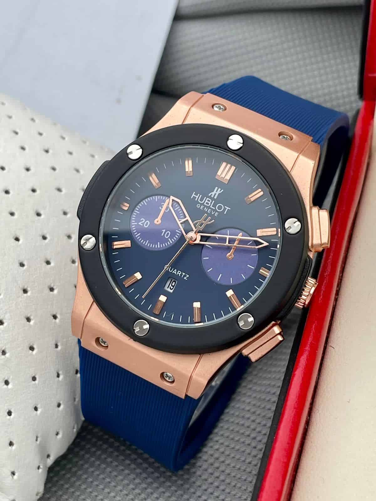 Branded Sapphire Crystal Glass Navy Gold » Mega Fashion