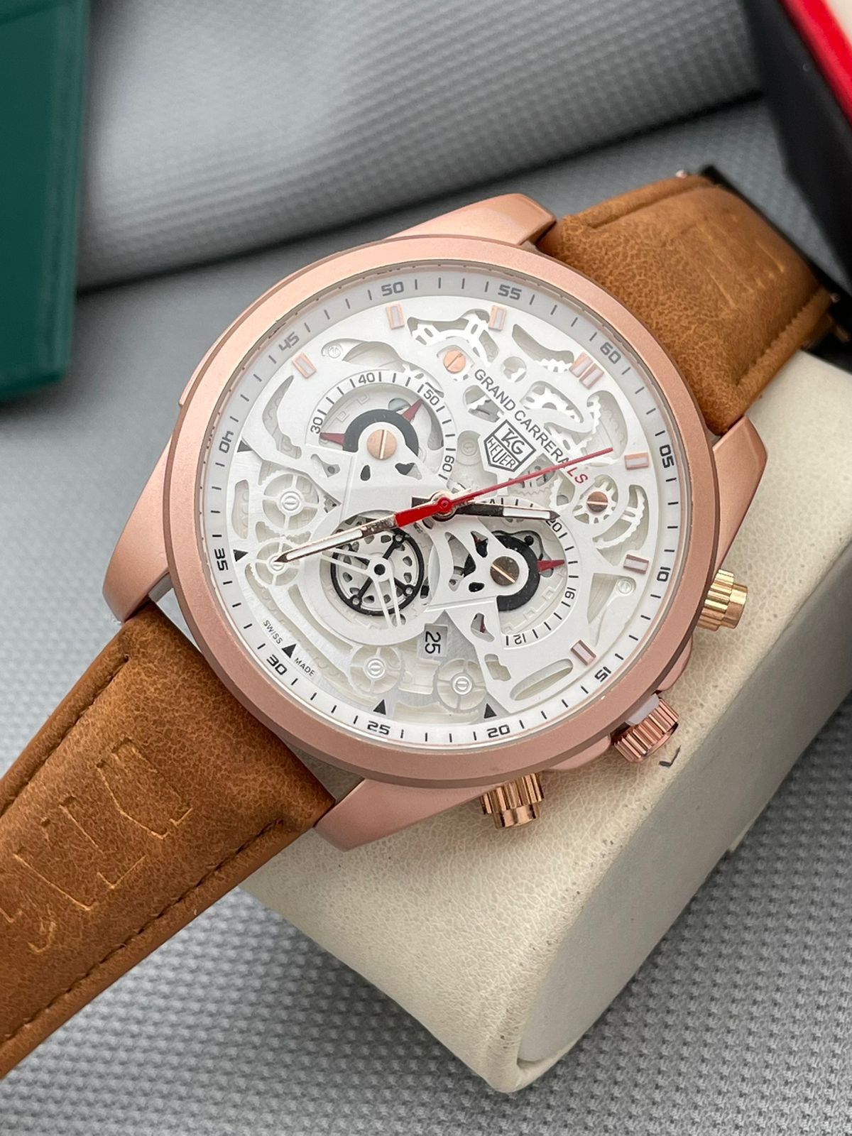 Branded Men's Combination With Matt Finish Case Watch » Mega Fashion