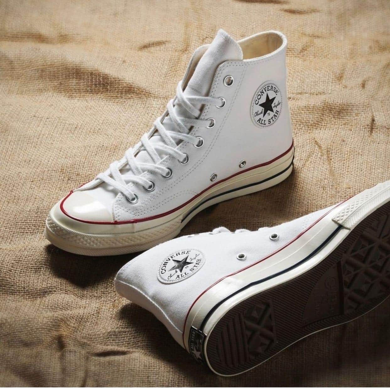 Converse  Chuck 70 High White Sneakers