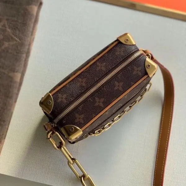 Vuitton Soft Trunk Coffee Mono Messenger Bag With Box