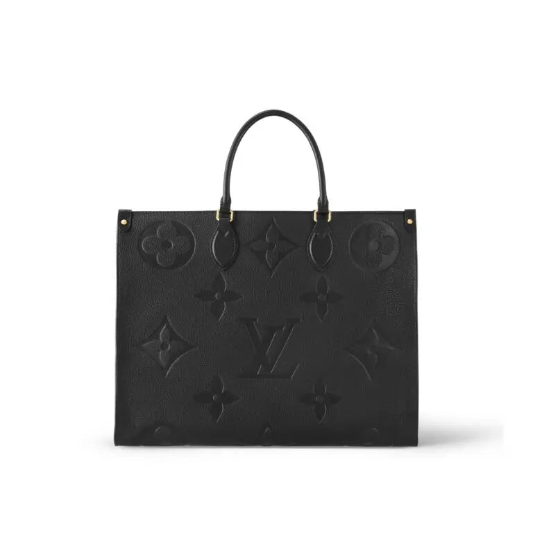 Vuitton Black Embossed Premium Double Box Tote Bag