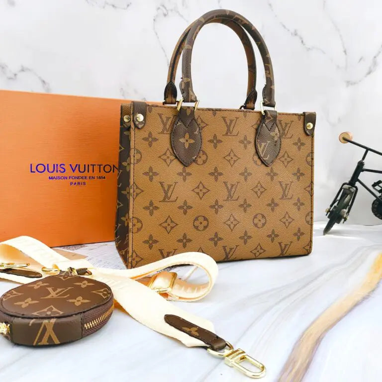 Vuitton On-The-Go Pm Handbag With Box
