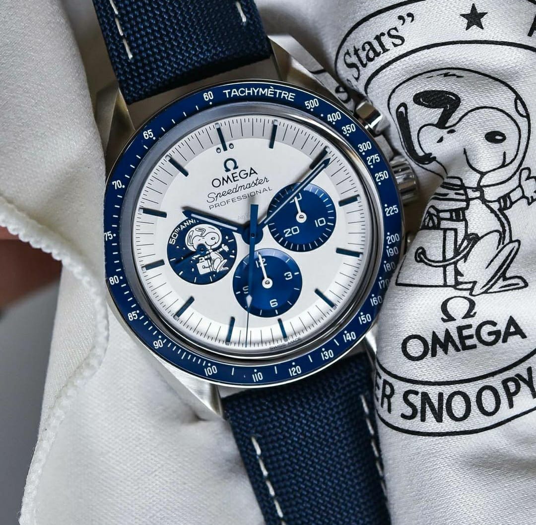 Branded Seamaster Watch Silver Snoopy "50th Anniversary" Watch