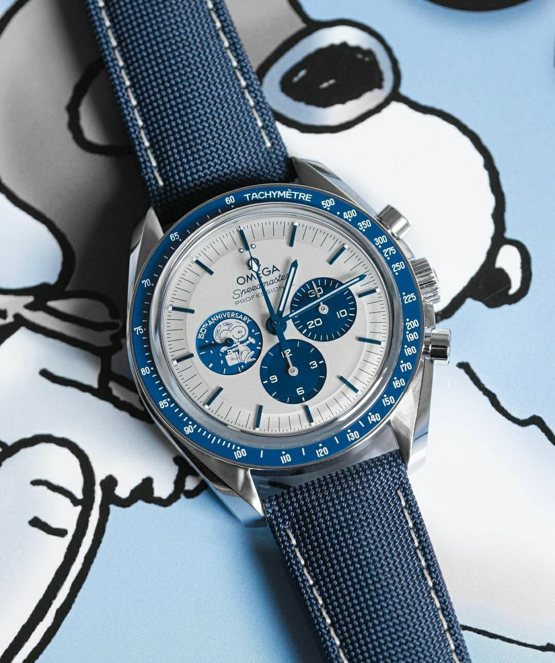 Branded Seamaster Watch Silver Snoopy "50th Anniversary" Watch