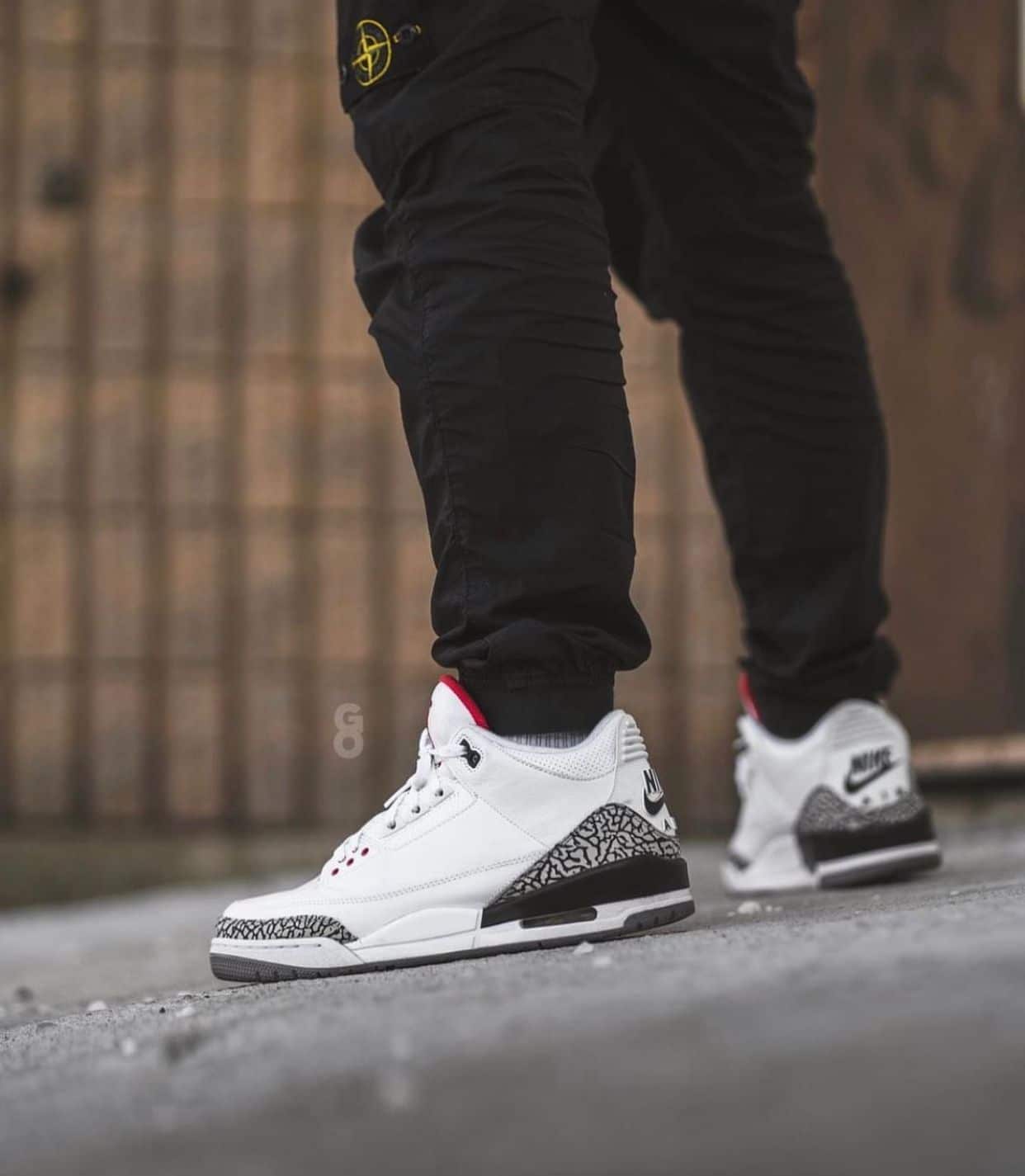 Nike Air Retro 3 White Grey Girls Sneakers