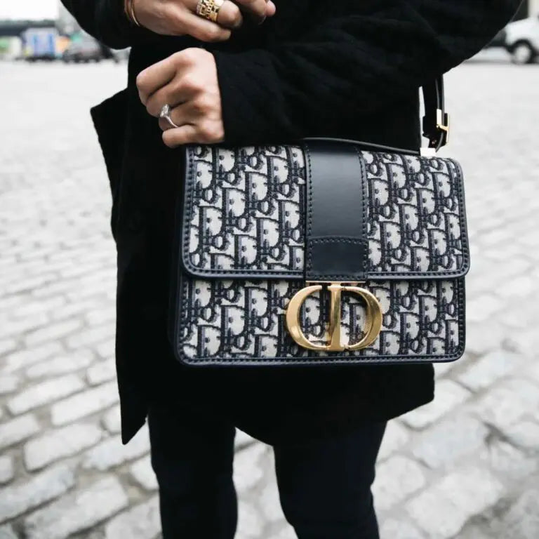 Dior 30 Montaigne Oblique Black Sling Bag With Box