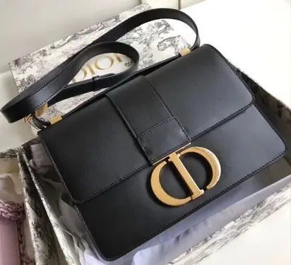 Dior 30 Montaigne Black Sling Bag With Box