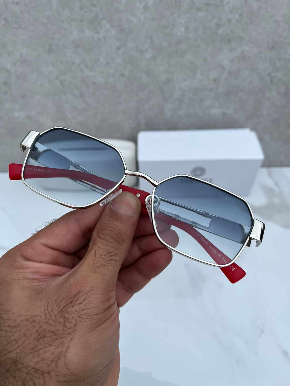 Versace Sunglasses Small Sliver Sky For Men