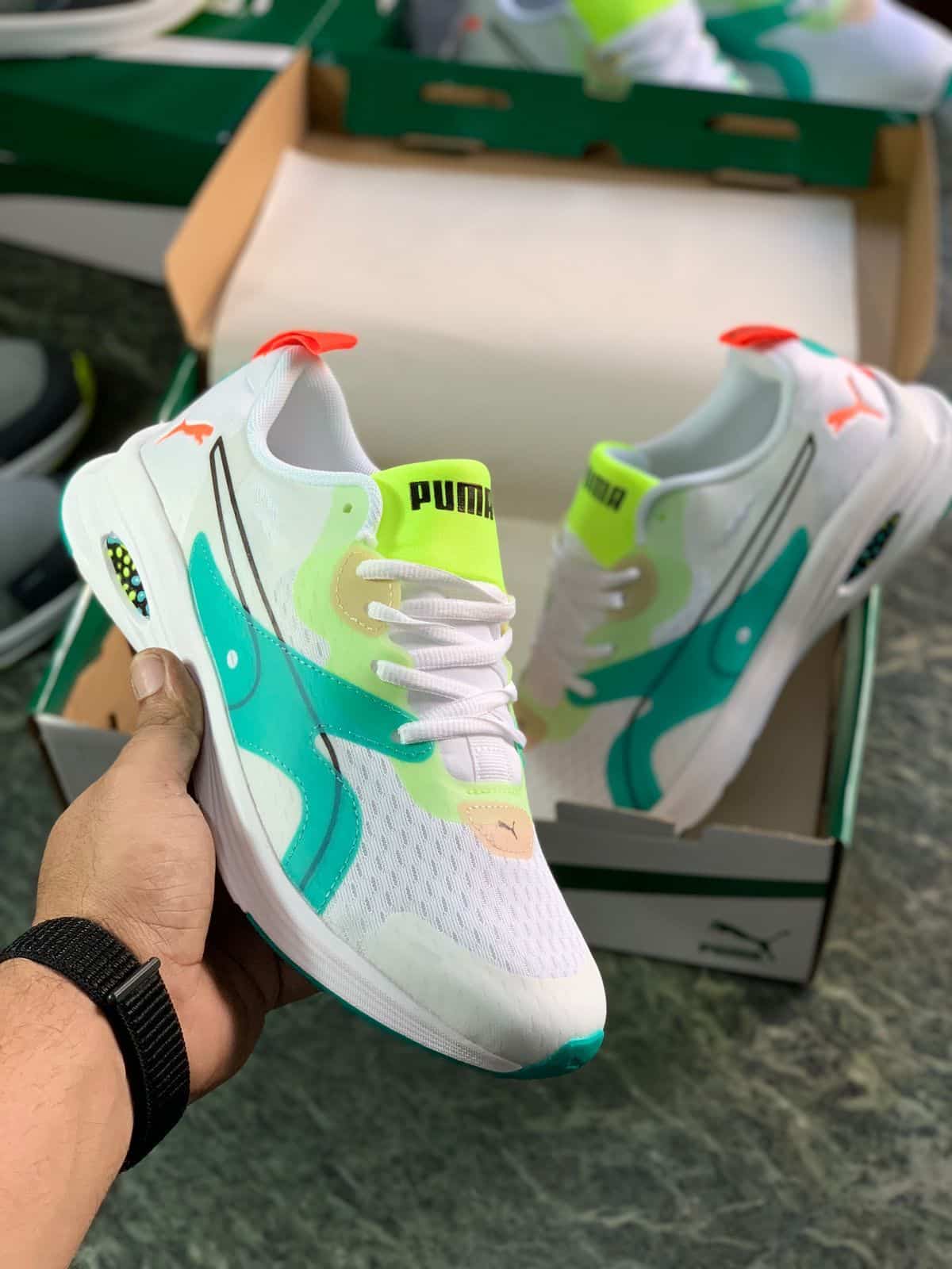 Puma Hybrid White Running Shoes