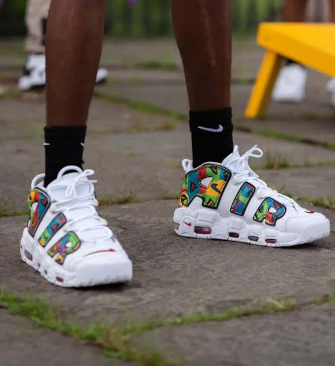 Nike Air More Uptempo White Sneakers