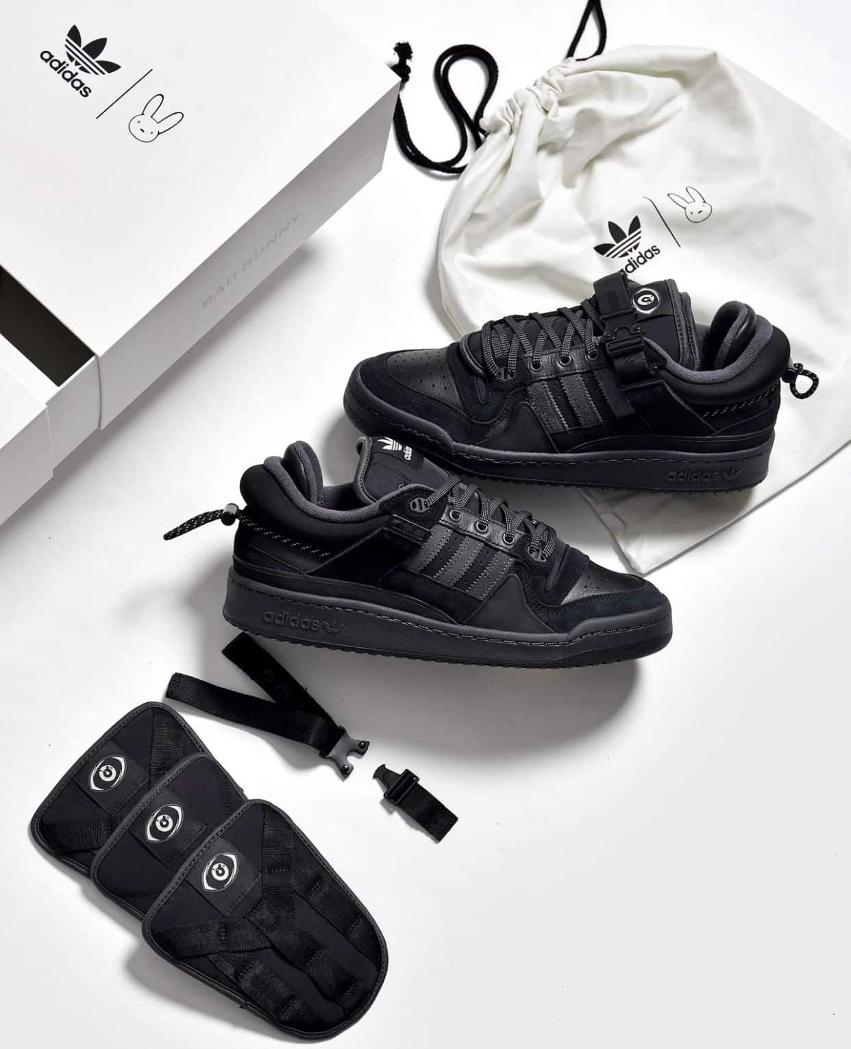 Adidas Bad Bunny Black Sneakers