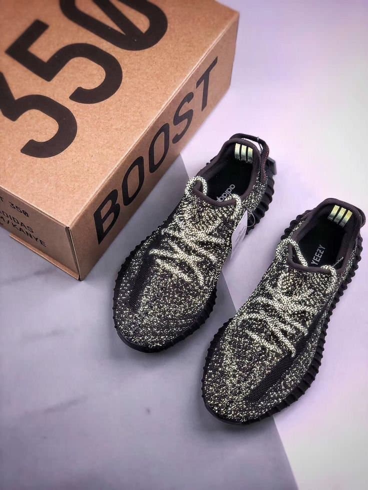 Adidas Yeezy Boost 350 V2 Black Reflective Full Sneakers