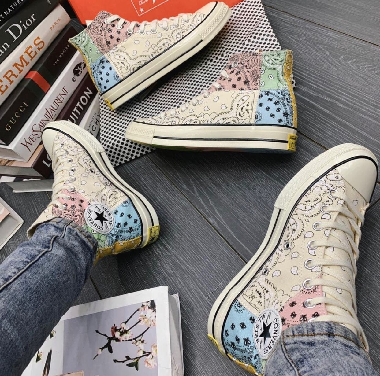 Converse  Chuck 70 High Paisley Sneakers