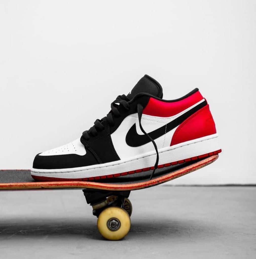 Nike Air 1 Black Toe Low Sneakers