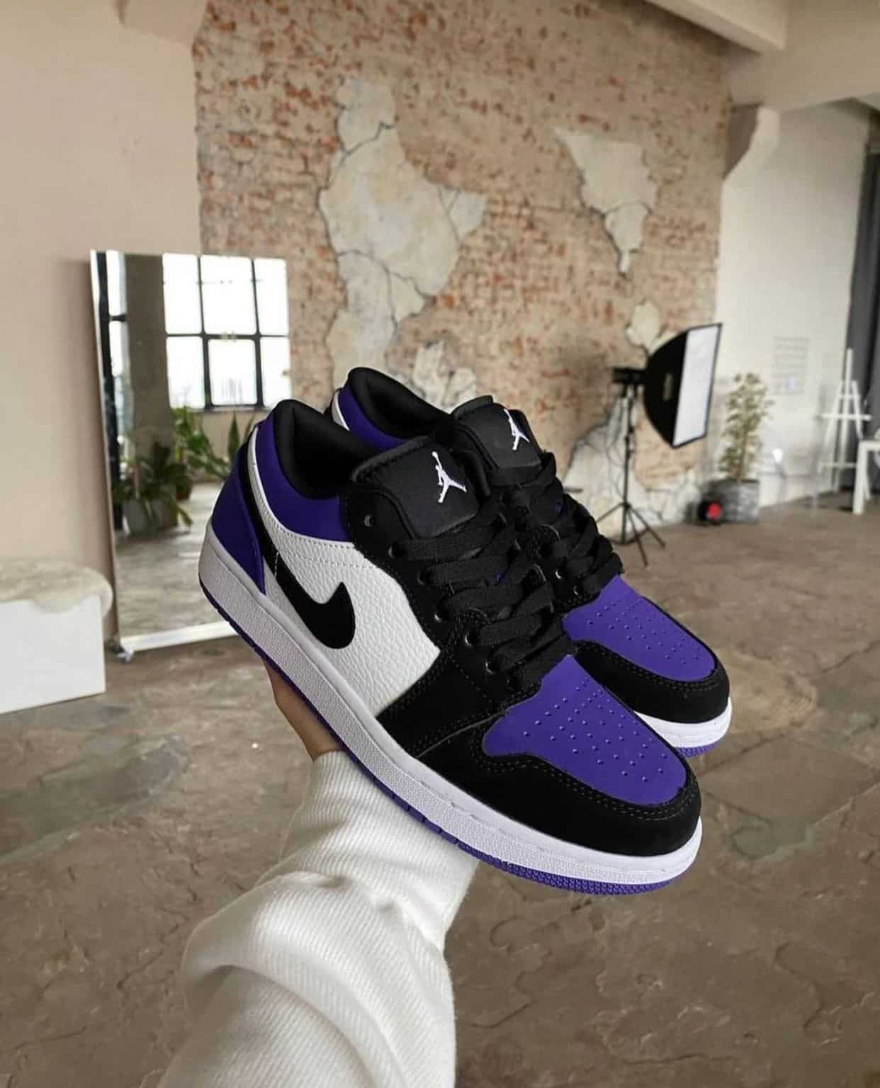 Nike Air 1 Court Purple Low Sneakers