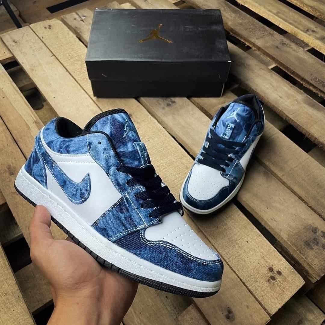 Nike Air 1 Washed Denim Low Sneakers