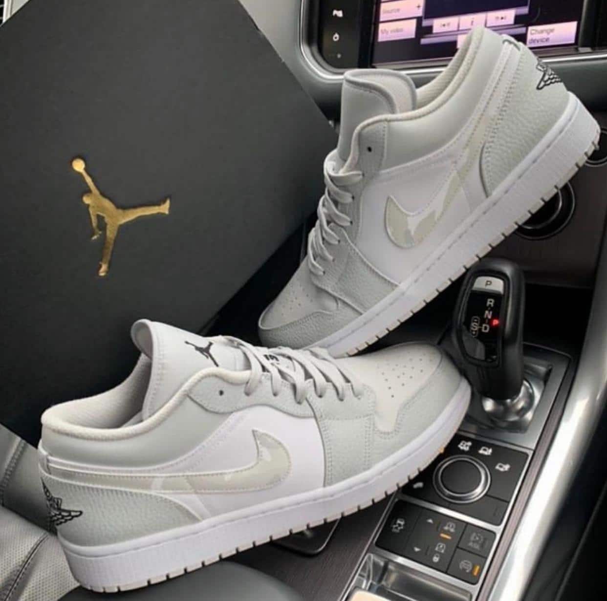 Nike Air 1 White Camo Low Sneakers