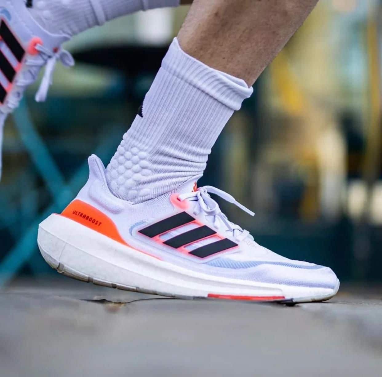 Adidas Ultra Boost 21 White Running Shoes