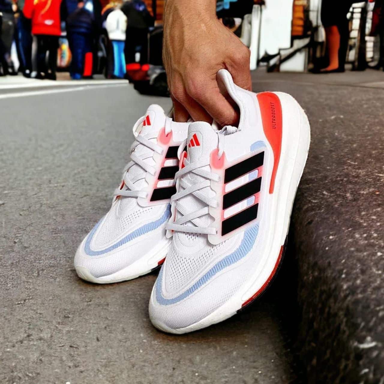 Adidas Ultra Boost 21 White Running Shoes