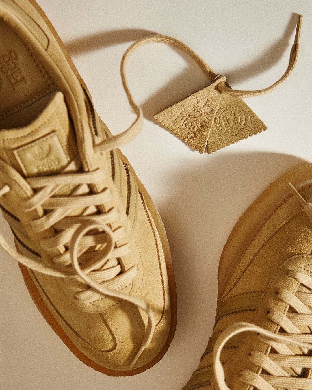 Adidas X Clarks Samba Cream Sneakers