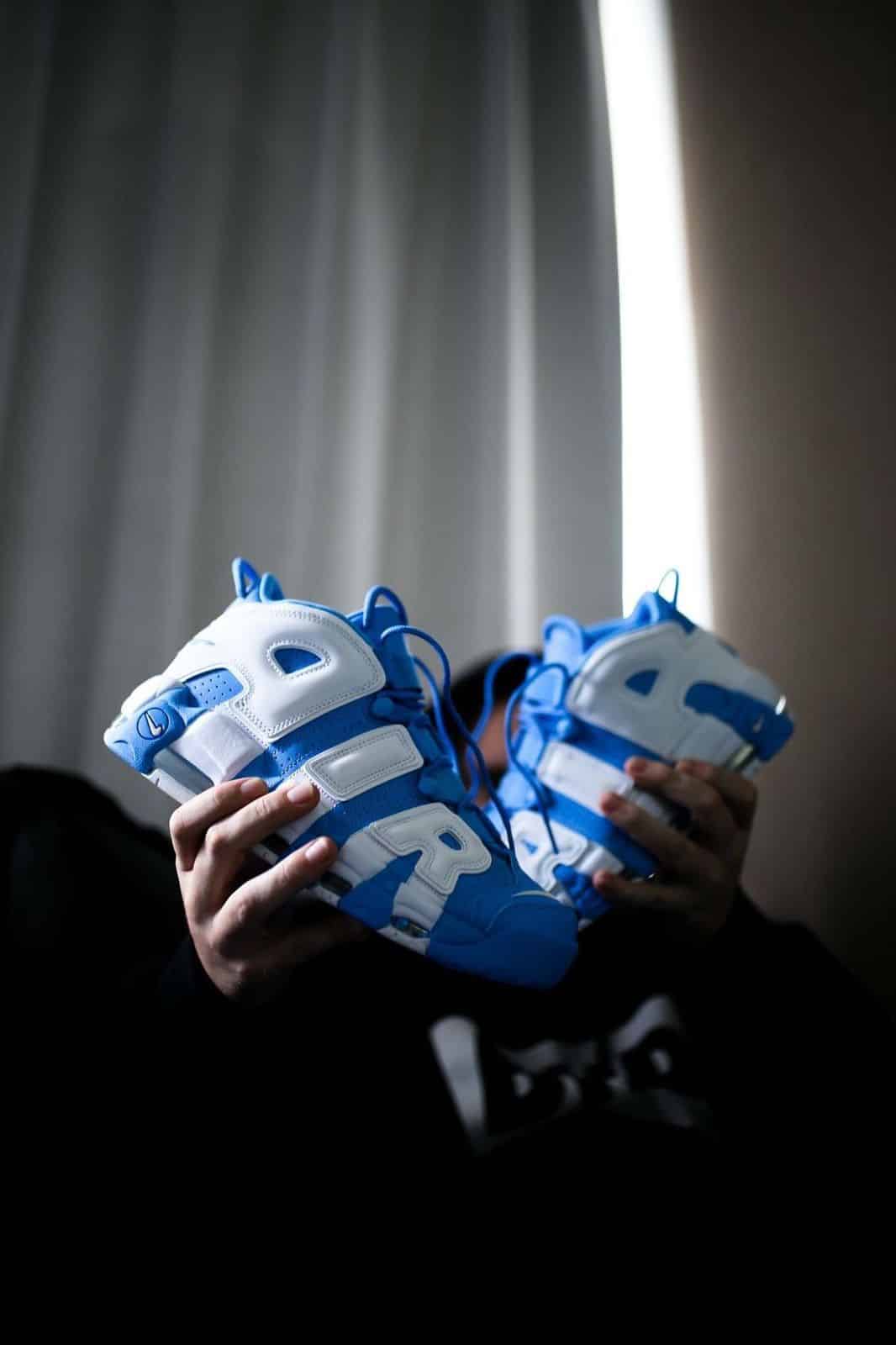 Nike Air More Uptempo Blue Sneakers
