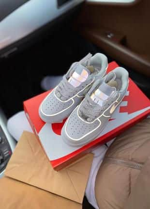 Nike Airforce 1 White Grey Sneakers