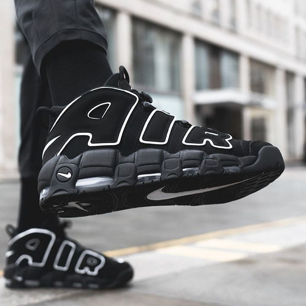 Nike Air More Uptempo Black Sneakers