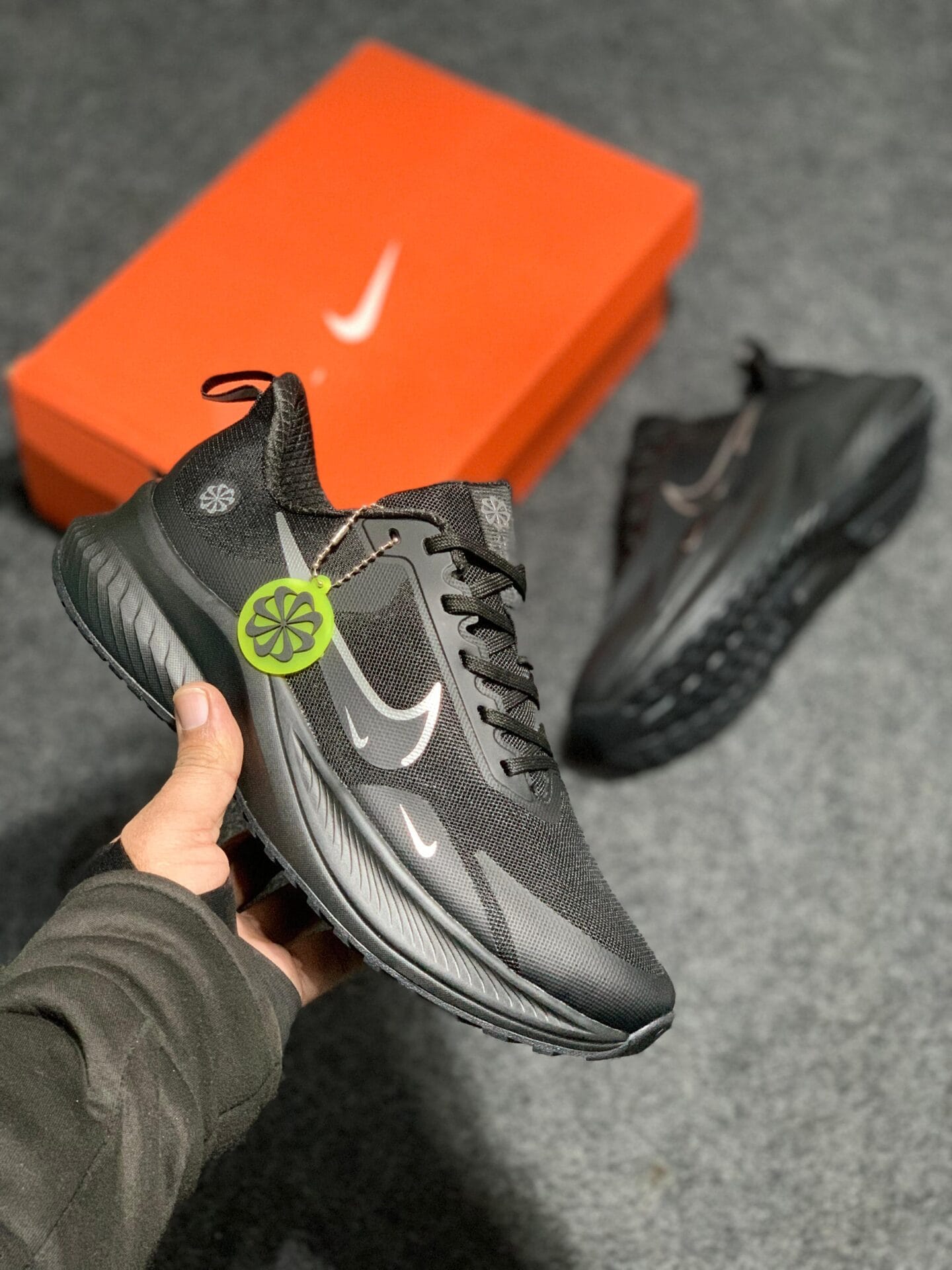 Nike Just Do It Black Running Shoes